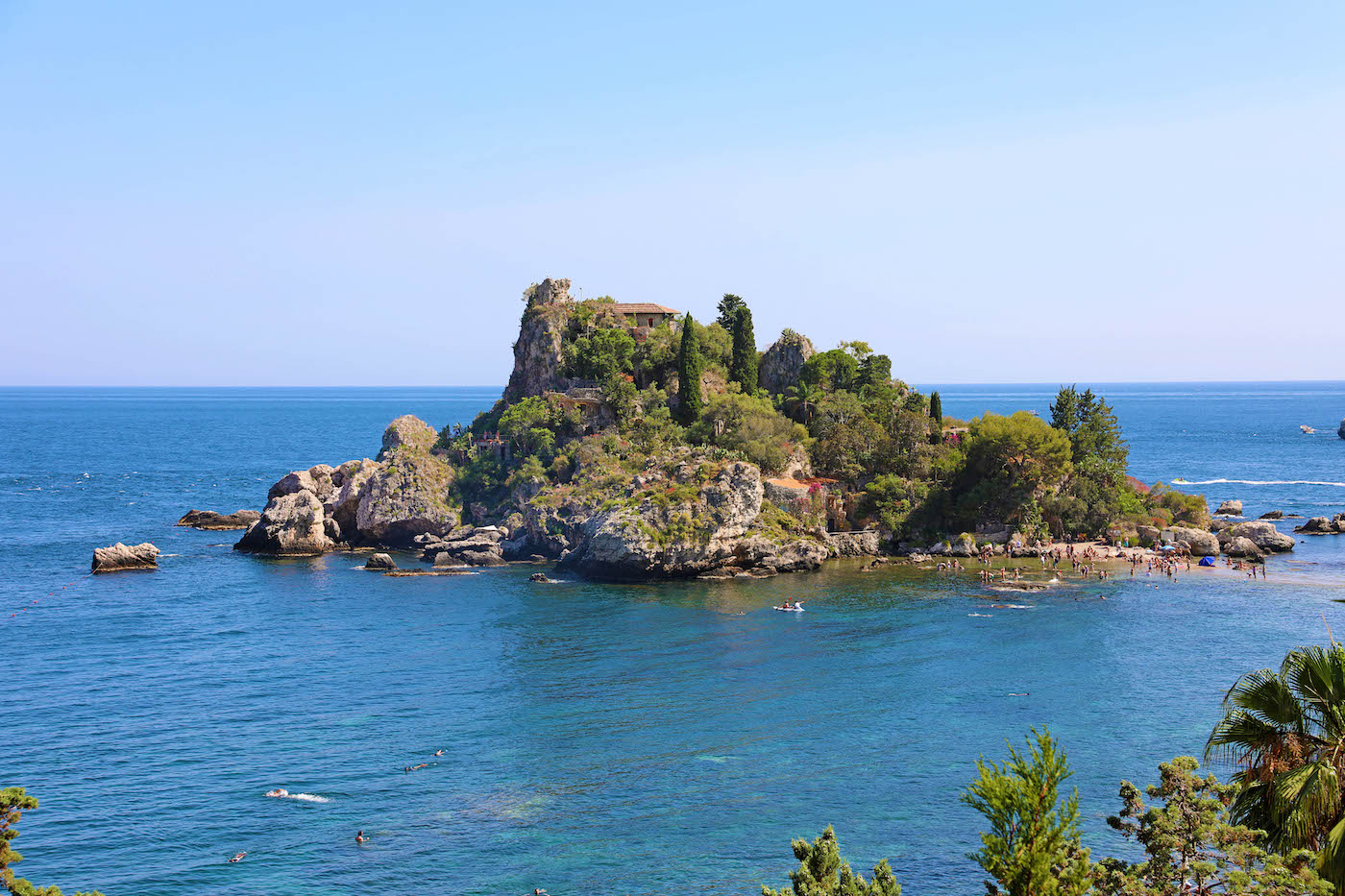 Isola Bella island of Taormina in Sicily, Italy