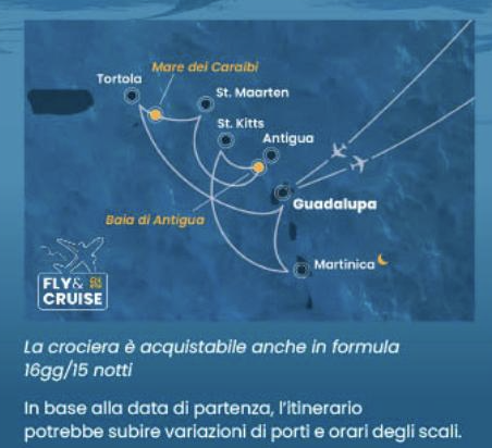 itinerario-CostaCrociereFortuna-Caraibi